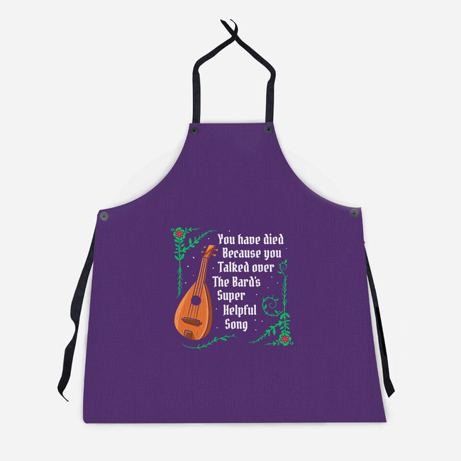 Talking Over The Bard-Unisex-Kitchen-Apron-Aarons Art Room