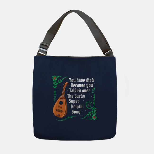 Talking Over The Bard-None-Adjustable Tote-Bag-Aarons Art Room