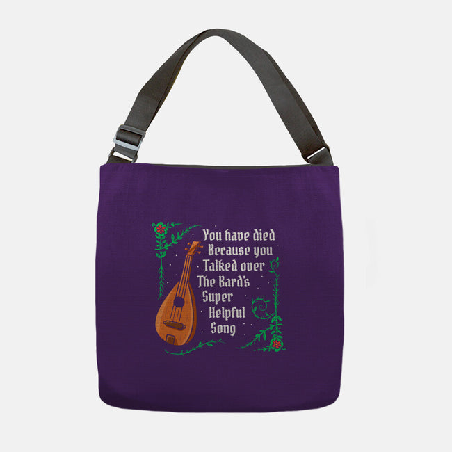 Talking Over The Bard-None-Adjustable Tote-Bag-Aarons Art Room
