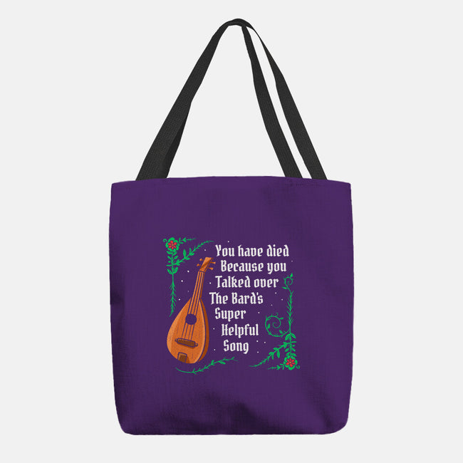 Talking Over The Bard-None-Basic Tote-Bag-Aarons Art Room