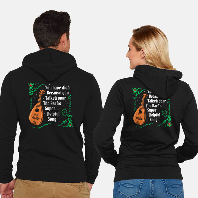 Talking Over The Bard-Unisex-Zip-Up-Sweatshirt-Aarons Art Room