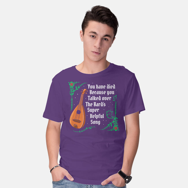 Talking Over The Bard-Mens-Basic-Tee-Aarons Art Room