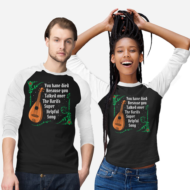 Talking Over The Bard-Unisex-Baseball-Tee-Aarons Art Room