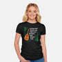 Talking Over The Bard-Womens-Fitted-Tee-Aarons Art Room