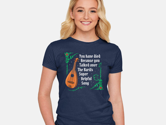 Talking Over The Bard