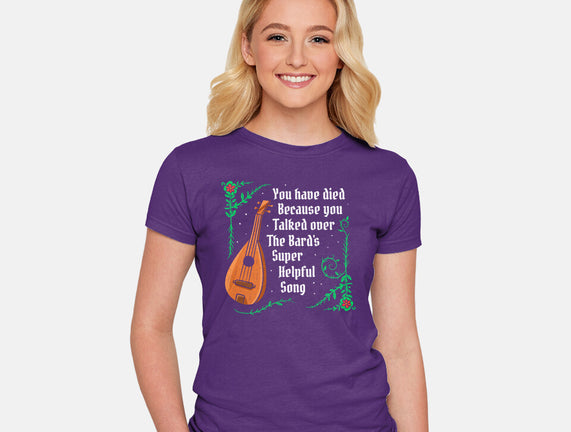 Talking Over The Bard