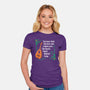 Talking Over The Bard-Womens-Fitted-Tee-Aarons Art Room