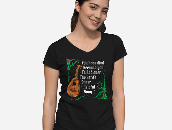 Talking Over The Bard
