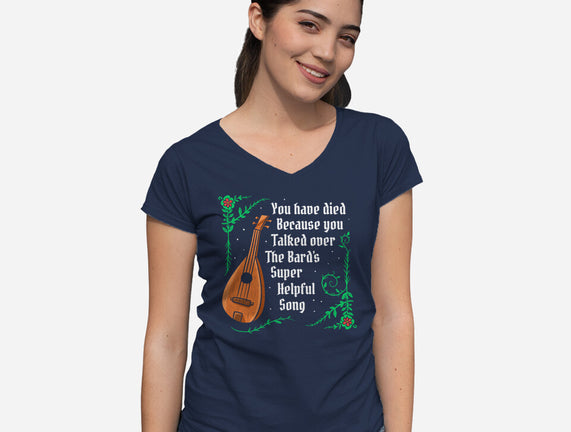 Talking Over The Bard