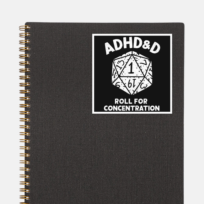 Roll For Concentration-None-Glossy-Sticker-Aarons Art Room