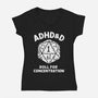 Roll For Concentration-Womens-V-Neck-Tee-Aarons Art Room