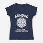 Roll For Concentration-Womens-V-Neck-Tee-Aarons Art Room