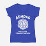 Roll For Concentration-Womens-V-Neck-Tee-Aarons Art Room