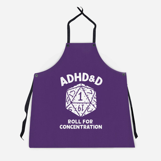 Roll For Concentration-Unisex-Kitchen-Apron-Aarons Art Room