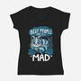 Best People Are All Mad-Womens-V-Neck-Tee-Vallina84