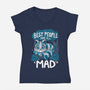 Best People Are All Mad-Womens-V-Neck-Tee-Vallina84