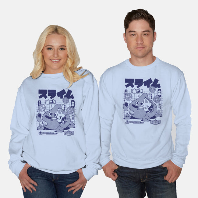 Slime Anatomy-Unisex-Crew Neck-Sweatshirt-ilustrata