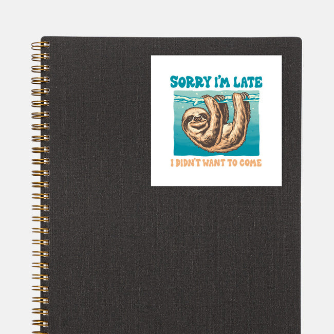 Not So Sorry Sloth-None-Glossy-Sticker-momma_gorilla