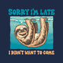 Not So Sorry Sloth-None-Removable Cover w Insert-Throw Pillow-momma_gorilla