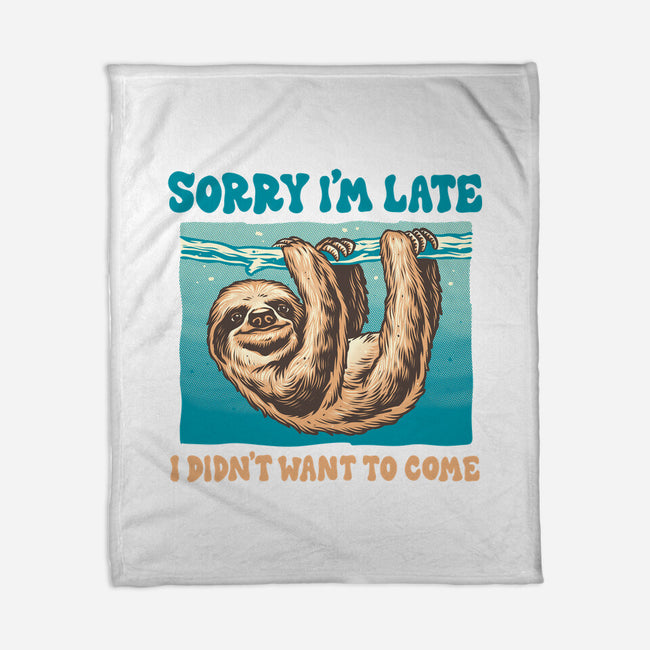 Not So Sorry Sloth-None-Fleece-Blanket-momma_gorilla