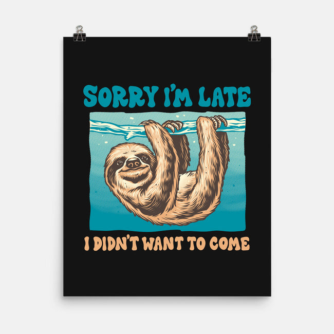 Not So Sorry Sloth-None-Matte-Poster-momma_gorilla