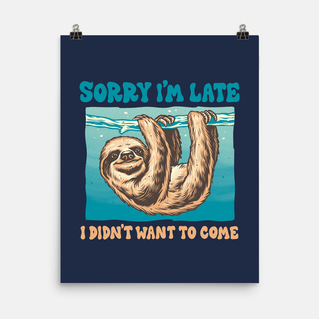 Not So Sorry Sloth-None-Matte-Poster-momma_gorilla