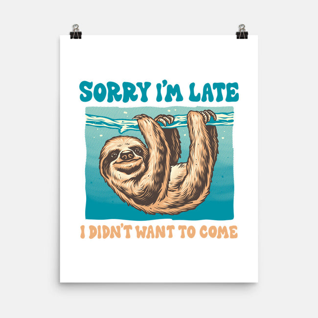 Not So Sorry Sloth-None-Matte-Poster-momma_gorilla