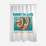 Not So Sorry Sloth-None-Polyester-Shower Curtain-momma_gorilla