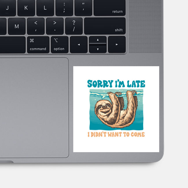 Not So Sorry Sloth-None-Glossy-Sticker-momma_gorilla