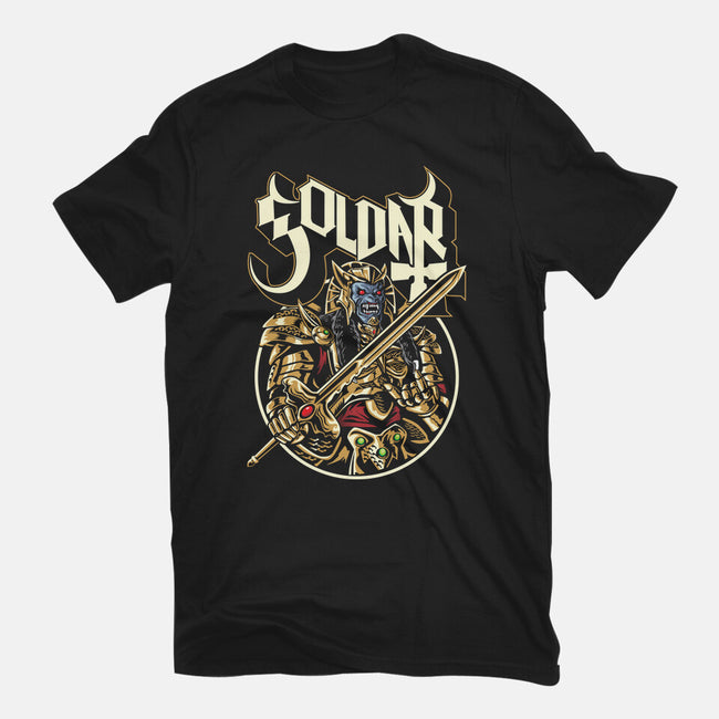 Golden Beast-Womens-Fitted-Tee-arace