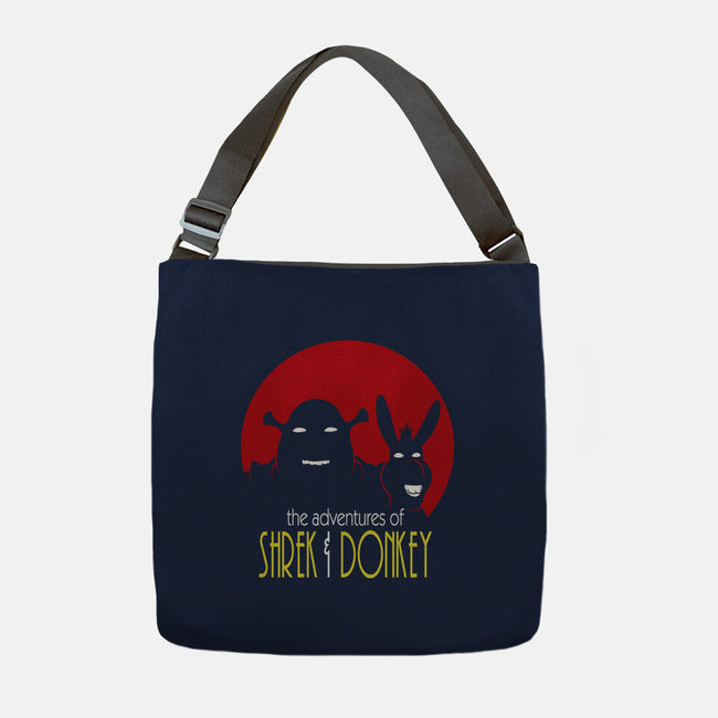 Adventures Of Shrek And Donkey-None-Adjustable Tote-Bag-jasesa