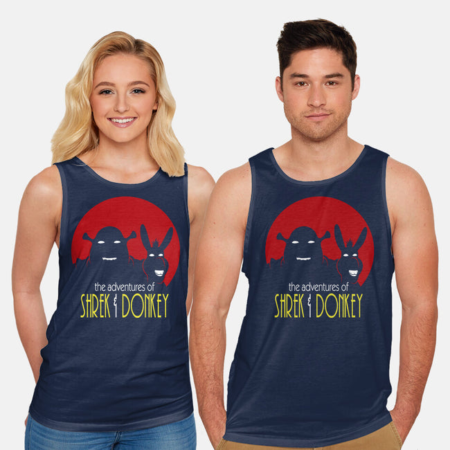 Adventures Of Shrek And Donkey-Unisex-Basic-Tank-jasesa