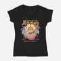 Yian Kut Ku Ramen-Womens-V-Neck-Tee-LAGELANTEE