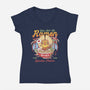 Yian Kut Ku Ramen-Womens-V-Neck-Tee-LAGELANTEE