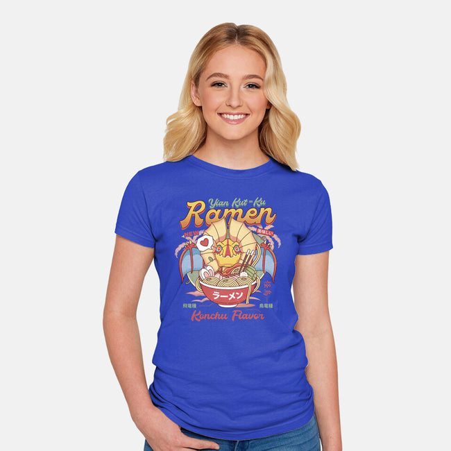 Yian Kut Ku Ramen-Womens-Fitted-Tee-LAGELANTEE