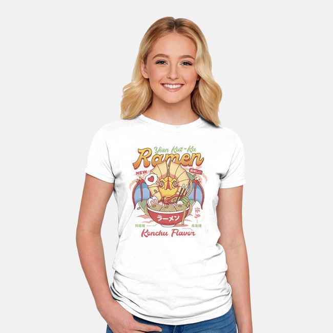 Yian Kut Ku Ramen-Womens-Fitted-Tee-LAGELANTEE