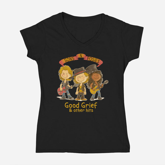Sons N Posies-Womens-V-Neck-Tee-P1yu5h