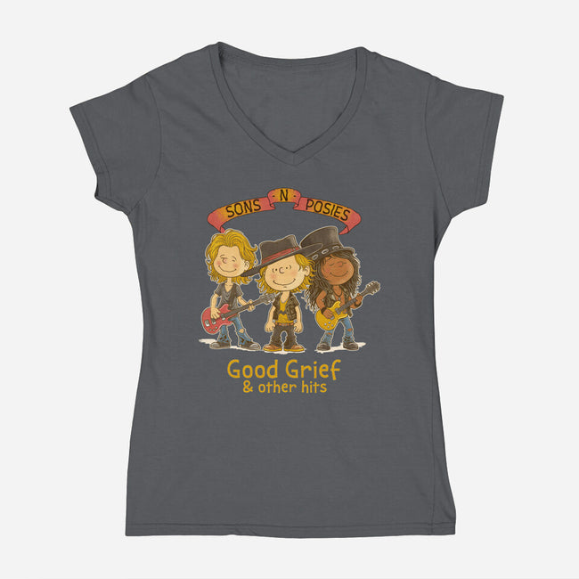 Sons N Posies-Womens-V-Neck-Tee-P1yu5h