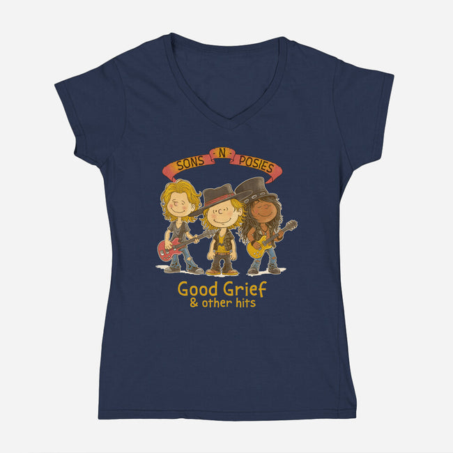 Sons N Posies-Womens-V-Neck-Tee-P1yu5h