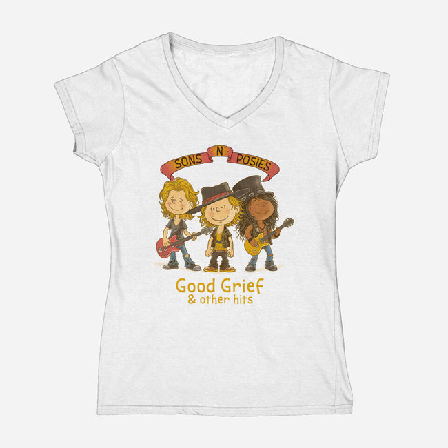 Sons N Posies-Womens-V-Neck-Tee-P1yu5h