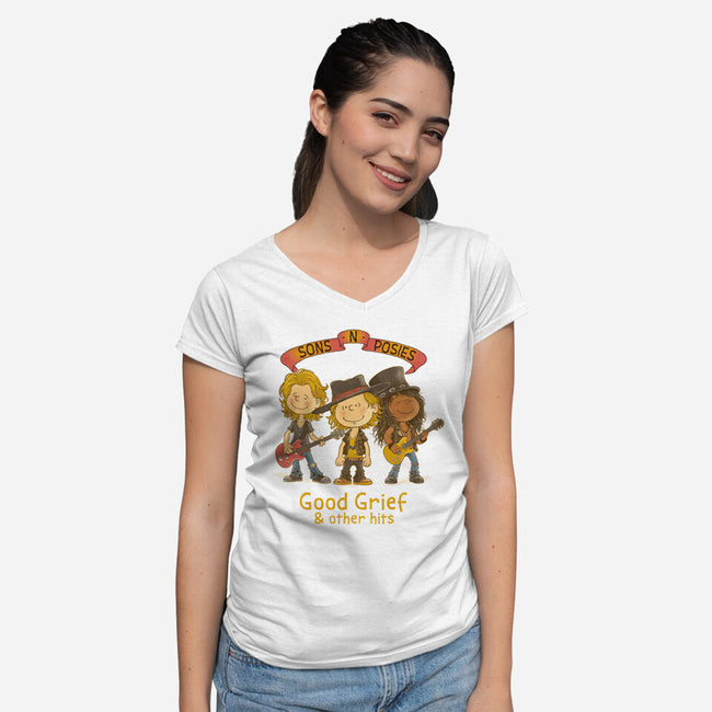 Sons N Posies-Womens-V-Neck-Tee-P1yu5h