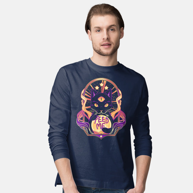 Purr Teller-Mens-Long Sleeved-Tee-yumie