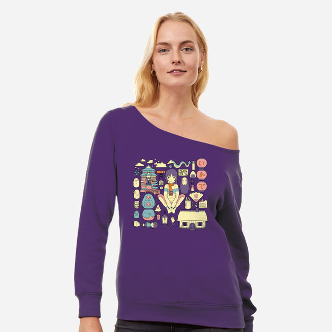 Aways With My Things-Womens-Off Shoulder-Sweatshirt-yumie