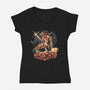 One Target At A Time-Womens-V-Neck-Tee-Estudio Horta