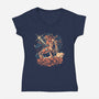 One Target At A Time-Womens-V-Neck-Tee-Estudio Horta