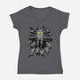 Sakamoto Vs Everybody-Womens-V-Neck-Tee-spoilerinc