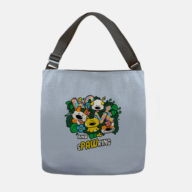 Love And Spawring-None-Adjustable Tote-Bag-krisren28
