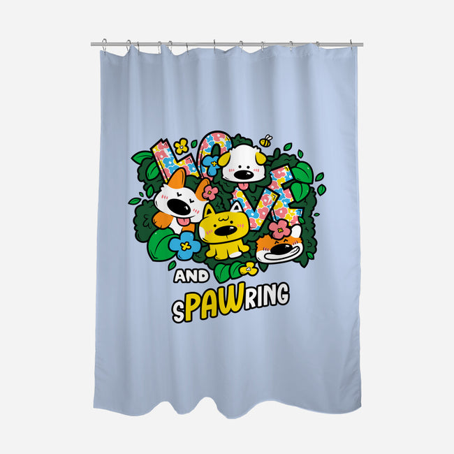 Love And Spawring-None-Polyester-Shower Curtain-krisren28