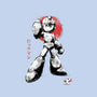 Mega Kid Sumi-e-Womens-Fitted-Tee-Astrobot Invention