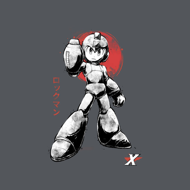 Mega Kid Sumi-e-Mens-Long Sleeved-Tee-Astrobot Invention